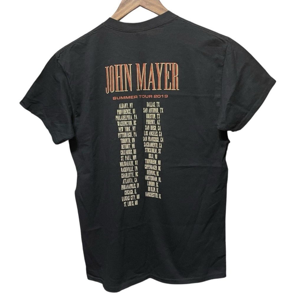 John Mayer Summer tour 2019 concert front back graphic band rock country T-shirt - Picture 4 of 5